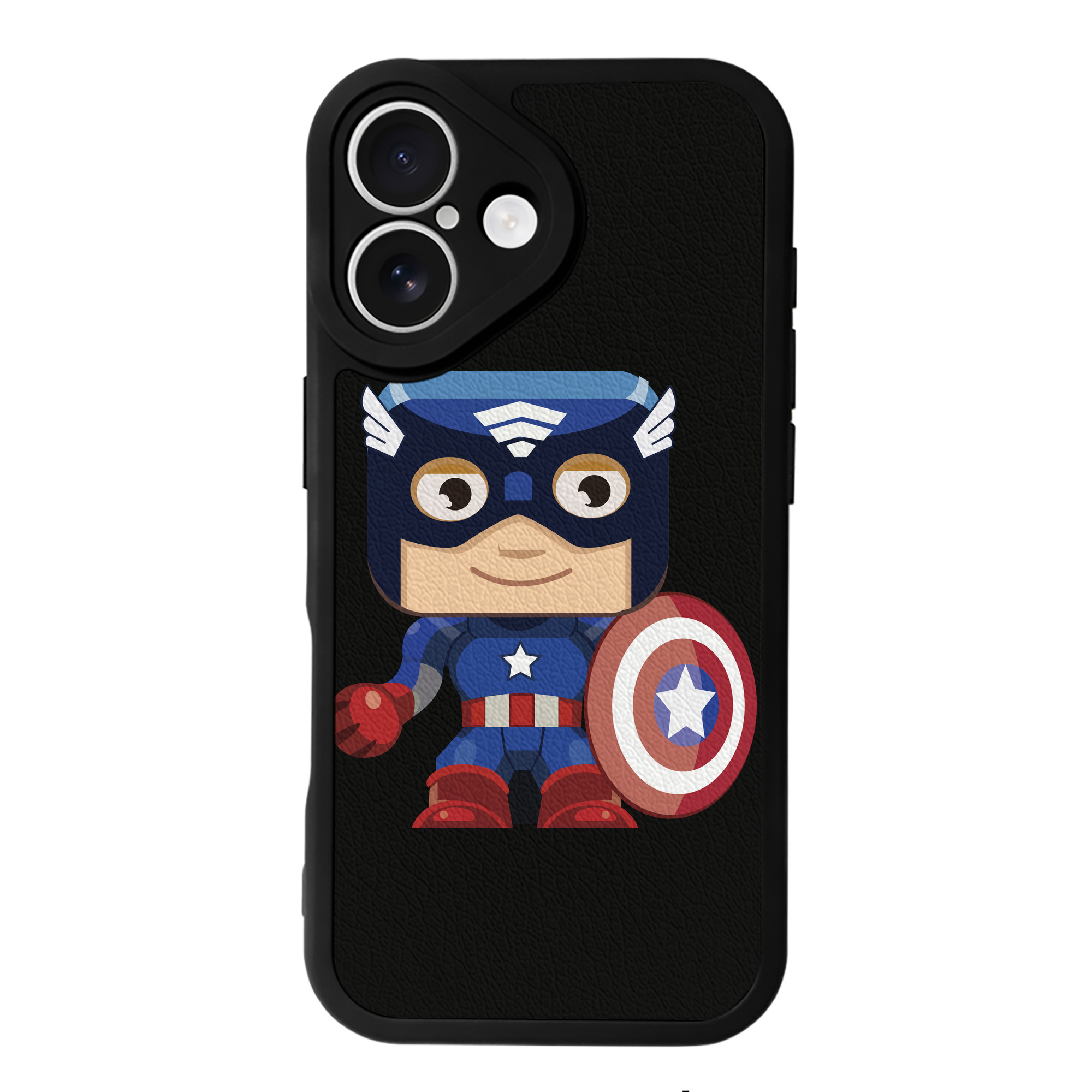 （画像用） アベンジャーズ The Avengers 【iPhone 16シリーズ対応】シリコンスマホケース（レザー調） 材質：シリコン